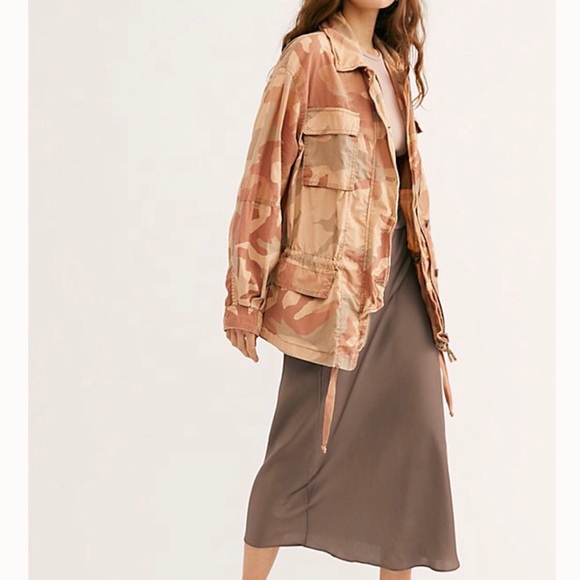 FREE PEOPLE Lead The Way Camo Jacket - Picture 2 of 8
